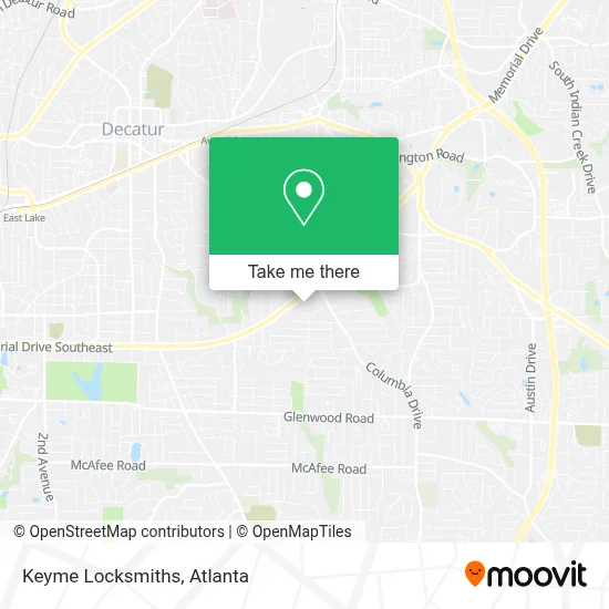 Keyme Locksmiths map