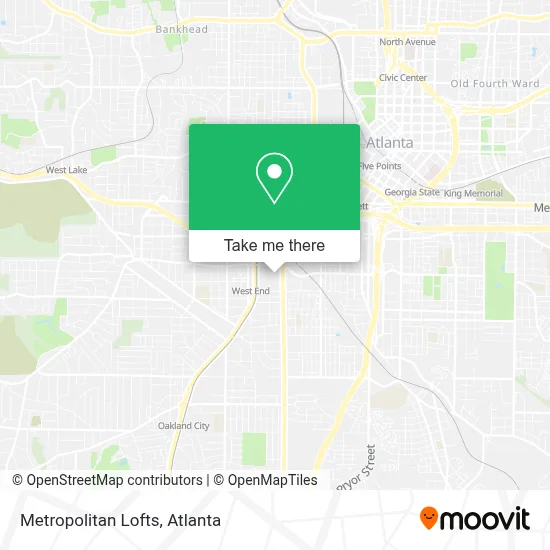 Metropolitan Lofts map