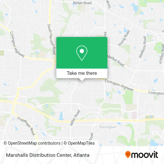Marshalls Distribution Center map