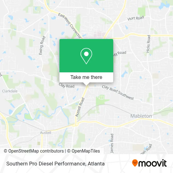 Southern Pro Diesel Performance map
