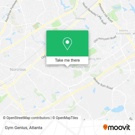 Gym Genius map