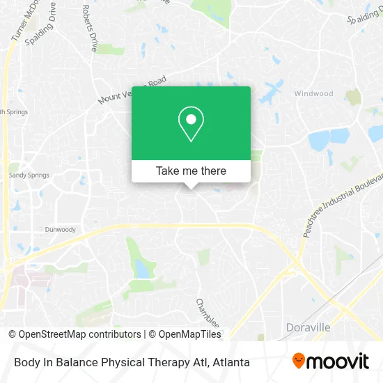 Body In Balance Physical Therapy Atl map