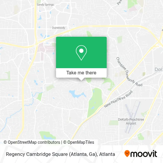 Regency Cambridge Square (Atlanta, Ga) map
