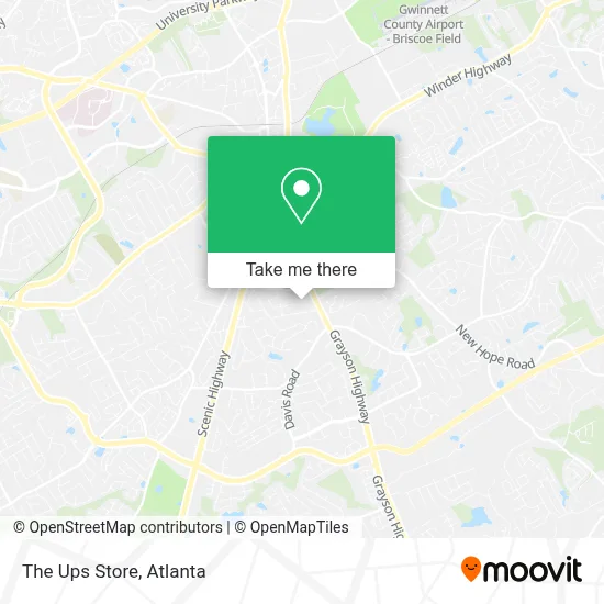 The Ups Store map