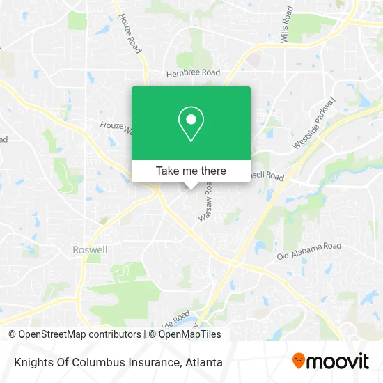 Knights Of Columbus Insurance map