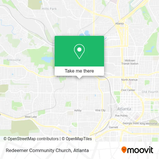 Redeemer Community Church map