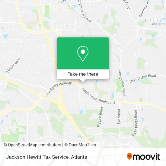 Jackson Hewitt Tax Service map