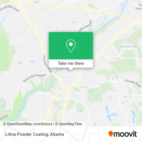Lithia Powder Coating map
