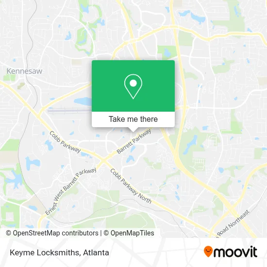 Keyme Locksmiths map