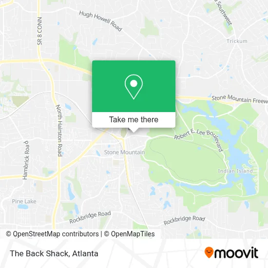 The Back Shack map