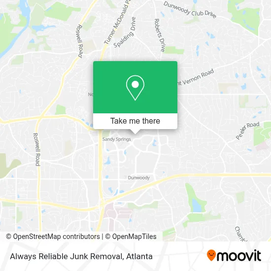 Always Reliable Junk Removal map