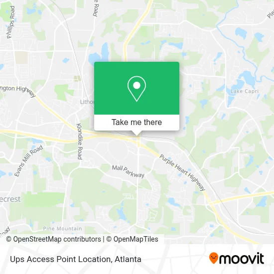 Ups Access Point Location map