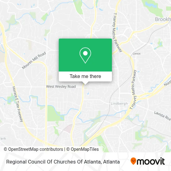 Regional Council Of Churches Of Atlanta map