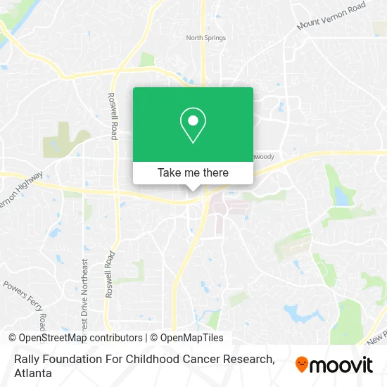 Rally Foundation For Childhood Cancer Research map