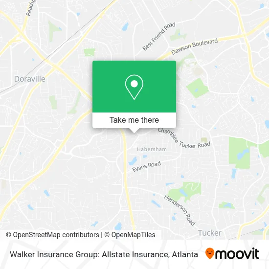 Walker Insurance Group: Allstate Insurance map