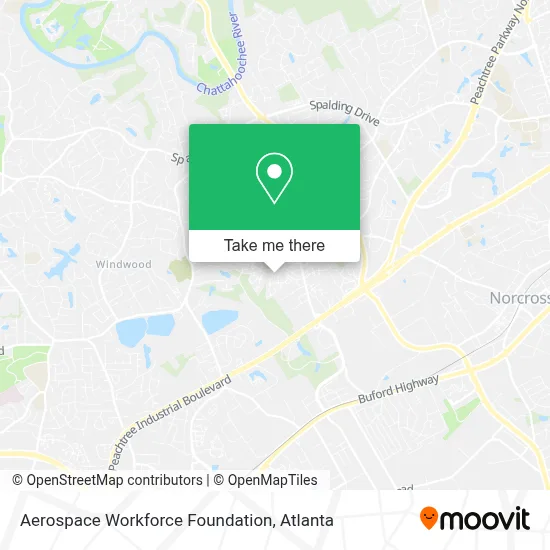 Aerospace Workforce Foundation map