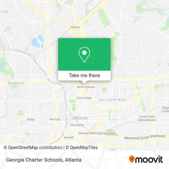 Georgia Charter Schools map