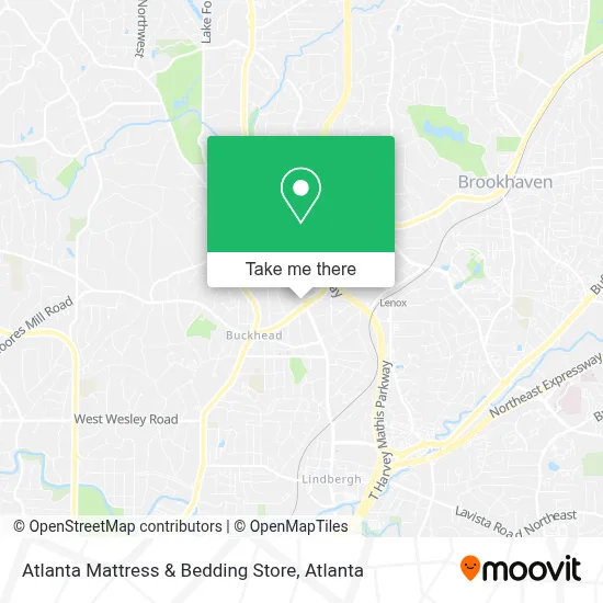 Atlanta Mattress & Bedding Store map