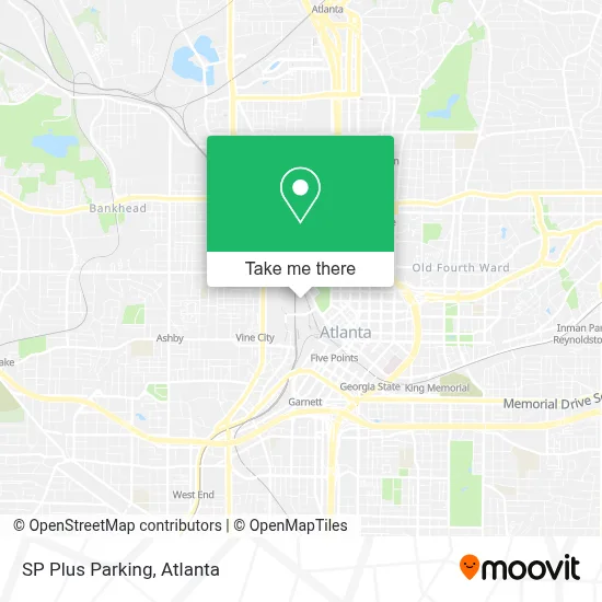 SP Plus Parking map