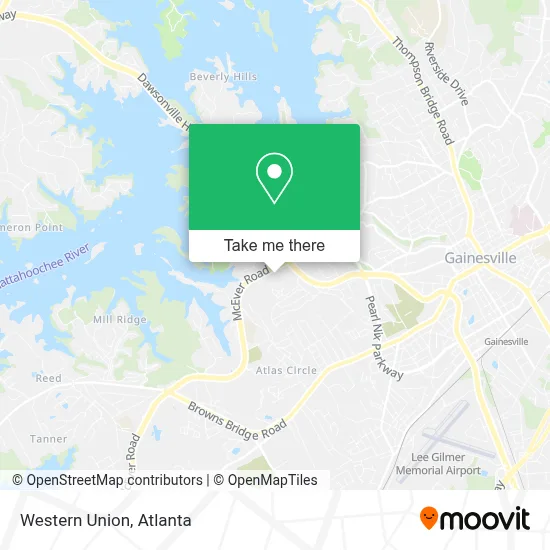 Western Union map