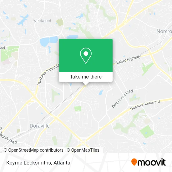 Keyme Locksmiths map