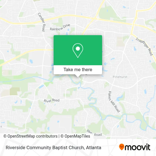 Riverside Community Baptist Church map