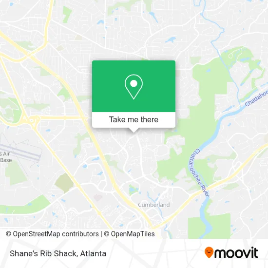 Shane's Rib Shack map
