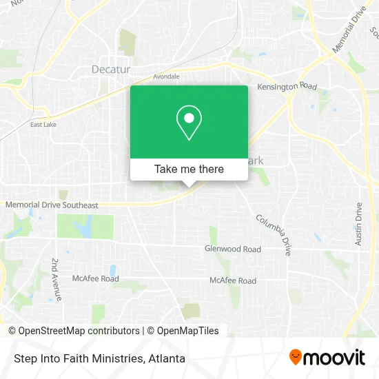 Step Into Faith Ministries map