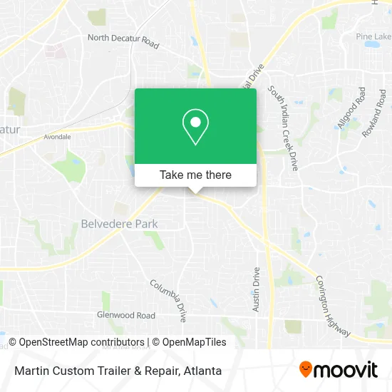 Martin Custom Trailer & Repair map