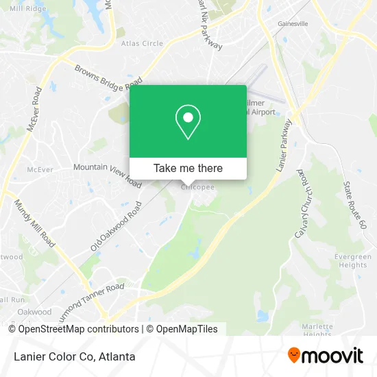 Lanier Color Co map