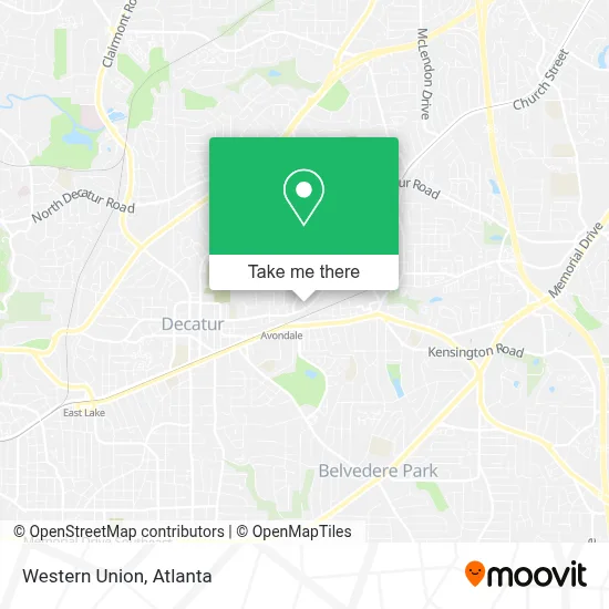 Western Union map