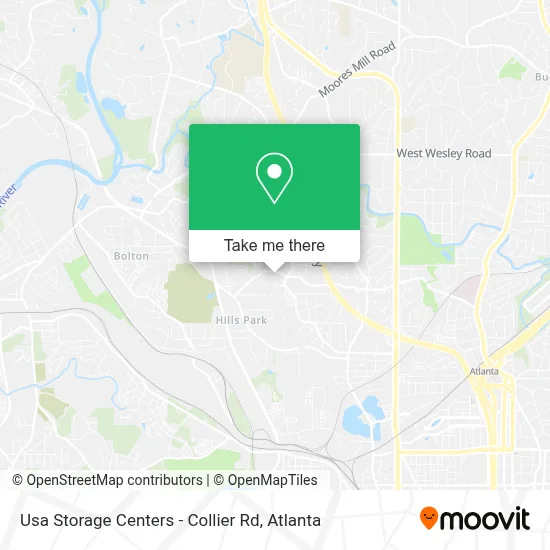 Usa Storage Centers - Collier Rd map