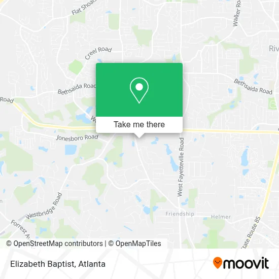 Elizabeth Baptist map