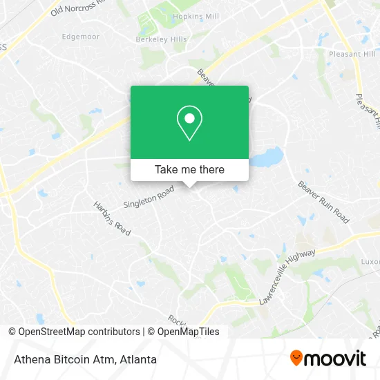 Athena Bitcoin Atm map