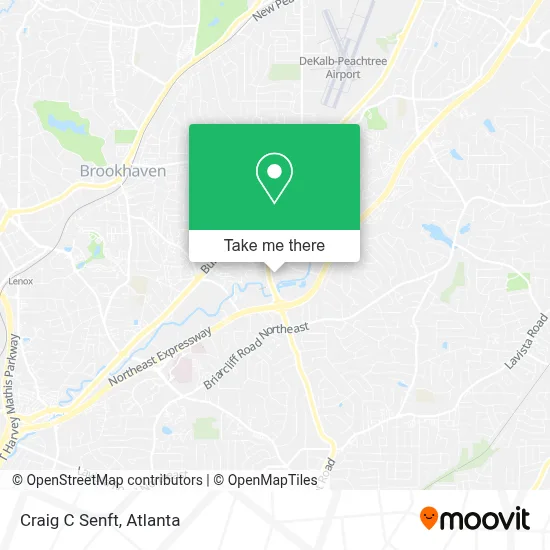 Craig C Senft map
