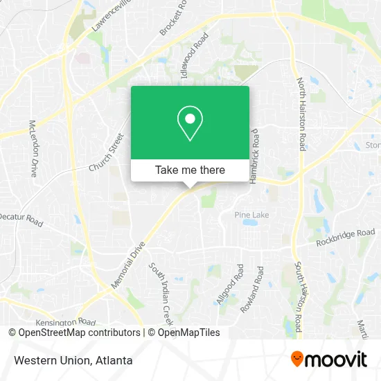 Western Union map
