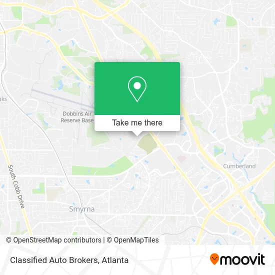Classified Auto Brokers map