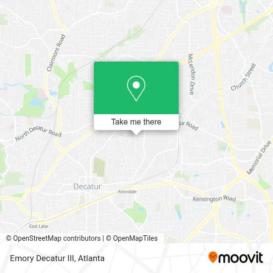 Emory Decatur III map