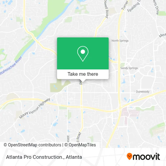 Atlanta Pro Construction. map