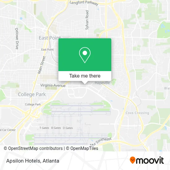 Apsilon Hotels map