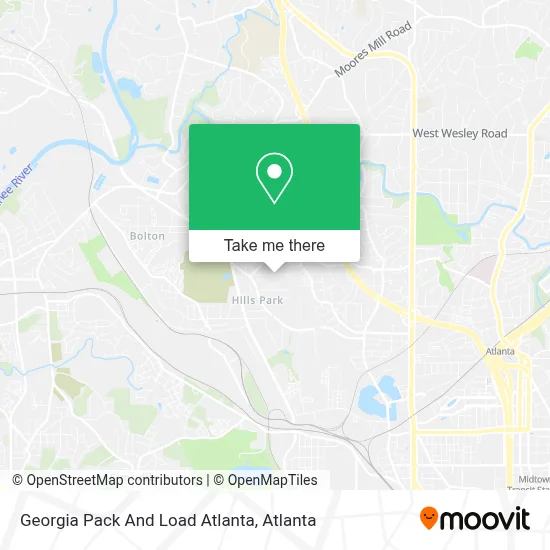 Georgia Pack And Load Atlanta map