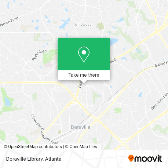 Doraville Library map
