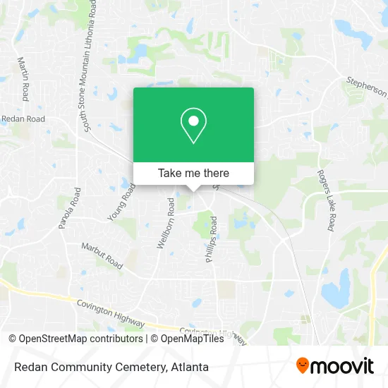 Redan Community Cemetery map