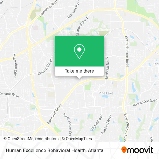 Human Excellence Behavioral Health map