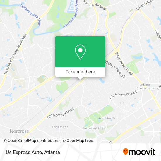 Us Express Auto map