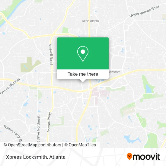 Xpress Locksmith map