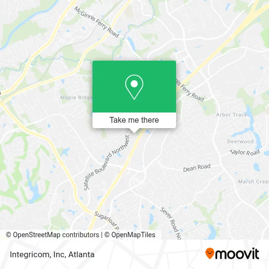 Integricom, Inc map