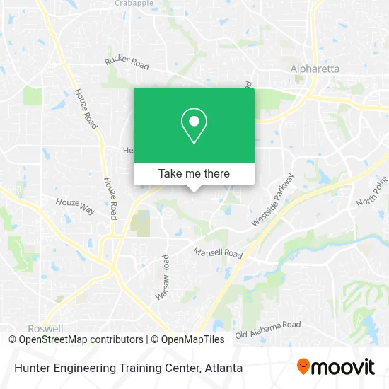 Hunter Engineering Training Center map