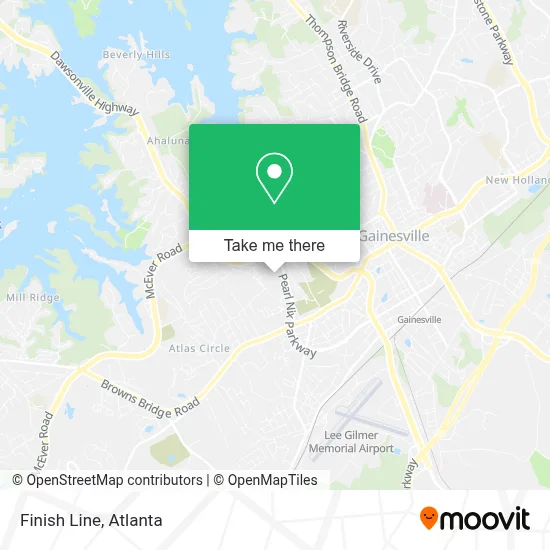 Finish Line map