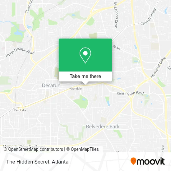 The Hidden Secret map